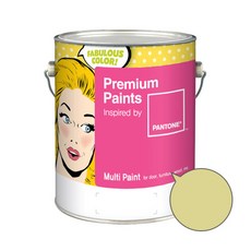노루페인트 팬톤 멀티 에그쉘광 페인트, 12-0626 (레몬그라스), 1L, 1개