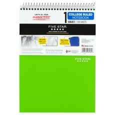 파이브스타 와이어바운드 노트패드 1 Subject CR, 혼합 색상, 1개