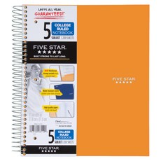 파이브스타 트렌드 와이어바운드 노트북 5 Subject CR, 혼합 색상, 1개