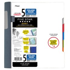 파이브스타 어드밴스 노트북 5 Subject CR, 혼합 색상, 1개