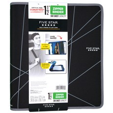 FIVE STAR 拉鍊活頁夾, 混色, 1個