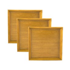 고운공예 특수컬러 정사각 접시 3p, 노랑, 3개