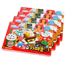 쥬크박스 카페 놀이 데코클레이 4p, 빨강 , 파랑 , 노랑 , 흰색, 259g, 1개