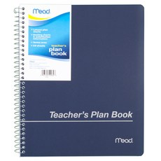 Mead 미드 티쳐스 와이어바운드 플랜북, 혼합 색상, 1개