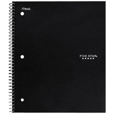 미드 파이브스타 와이어바운드 노트북 5 subject 200ct WR, 랜덤 발송, 1개