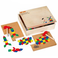 에듀코 코르크판 해머놀이 기하도형, 1개, 72피스, 72피스