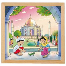 educo 世界建築泰姬瑪哈陵圖案拼圖, 81 件, 81件, 1個