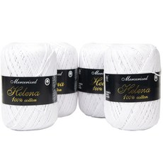 Unitas Helena 編織線, 1 白色, 4個