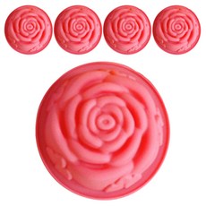 리브레캔들 석고방향제 비누 실리콘몰드 장미 1구 5p, 랜덤 발송