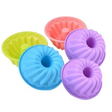 Libre蠟燭 石膏擴香 肥皂 矽膠模具 布丁 1孔, 隨機出貨