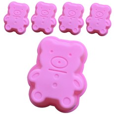 리브레캔들 비누 석고방향제 실리콘몰드 곰돌이 1구, 랜덤 발송