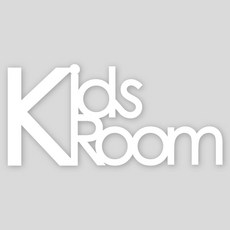 DESIGN SYNDROME 纖薄門牌 Kids room, 白色