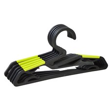 심폼 유아용 논슬립 옷걸이, 블랙 + 그린, 100개입