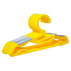 심폼 유아용 논슬립 옷걸이, 옐로우 + 그레이, 1개