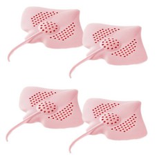 aryko 黃貂魚水槽排水過濾器, 粉色的, 4件