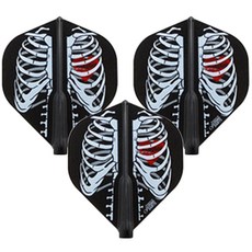 fit 飛鏢飛行骨架黑色標準, 3片