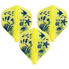 fit 海洋黃色標準中的飛鏢飛行, 3片