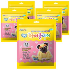 아모스 탱탱 아이클레이 파우치, 분홍, 110g, 5개