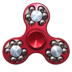 블루초이스 메탈 볼 3-axis 피젯 스피너, 레드