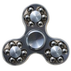 블루초이스 메탈 볼 3-axis 피젯 스피너, 실버, 1개