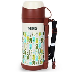 THERMOS 膳魔師 印花保溫瓶 FFW-1001K, 天然白, 1L