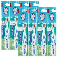 CLIO 哆啦A夢孩童牙刷 第2階段, 藍色, 8個, 1入