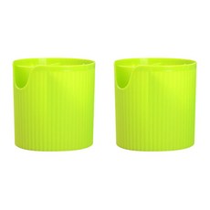 Aul Living條紋廚房餐具收納桶 2個, 綠色