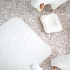 外出用棉質絎縫孩童墊, 象牙白