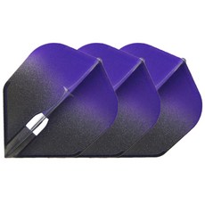 Lstyle 다트 플라이트 샴페인 Gradation Black + Purple Shape, 3개