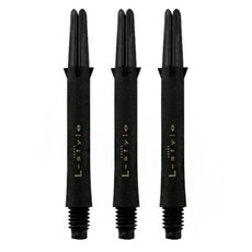 L-Style Dart Shaft Shaft Lock Straight Carbon 295mm, 3片