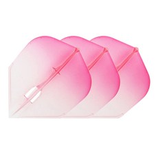 Lstyle 다트 플라이트 샴페인 Gradation White + Red Shape, 3개