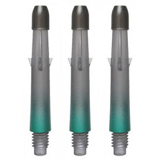 L-Style 飛鏢軸鎖直黑色漸變綠色 190 毫米, 3片