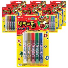 AMOS 阿摩司 金蔥膠 金屬色2 5色, 混合顏色, 10入