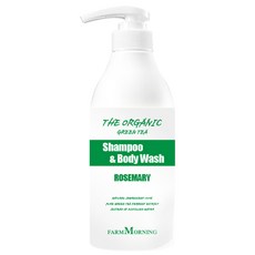팜모닝 그린티 로즈마리 샴푸&바디워시, 500ml, 1개