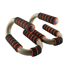 엑사이더 S 타입 푸쉬업바 2p QP-10, 블랙 + 오렌지
