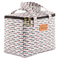 블루산업 쿨러백 대형, 그레이피쉬, 15L