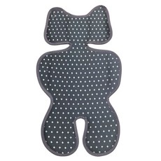 TUKEL 嬰兒車用印花涼墊, 黑色 點狀款