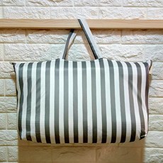 디자인스올 우레탄 코팅 양면 방수 이불가방, 그레이빅스트라입