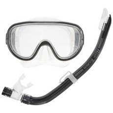 REEFTOURER Tusah 蛙鏡+呼吸管套組 RC-1116Q, MS（金屬銀）