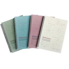 톡톡팬시 3000 2분할 수학연습장, 혼합 색상, 4개입