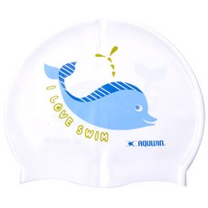AQUWIN JPP 海豚泳帽, 白色