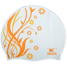 AQUWIN SP 花朵泳帽, 白色