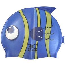 AQUWIN 海水魚角色兒童泳帽 CPP, D.Blue, 1個