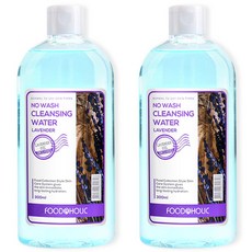 푸드어홀릭 노워시 클렌징 워터 라벤더, 300ml, 2개