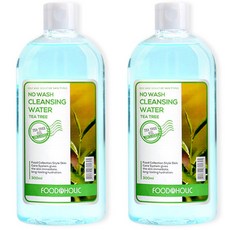 푸드어홀릭 노워시 클렌징 워터 티트리, 300ml, 2개