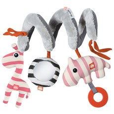 던바이디어 엑티브 스파이럴 유모차 인형, 파우더 핑크, 1개