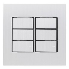 상도전기 올리비아 메탈 와이드 6구 스위치, 1개