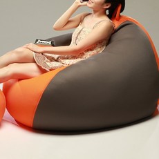 보니타 초대형빈백 코쿤 C307, 에어메쉬 오렌지브라운