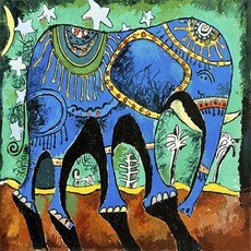 케이엠엘리 보석십자수 DIY만들기 세트, 3D 복을 주는 코끼리 1, 1세트