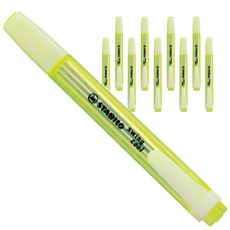 STABILO 思筆樂 Swing Cool 螢光筆, 黃色(24), 10入